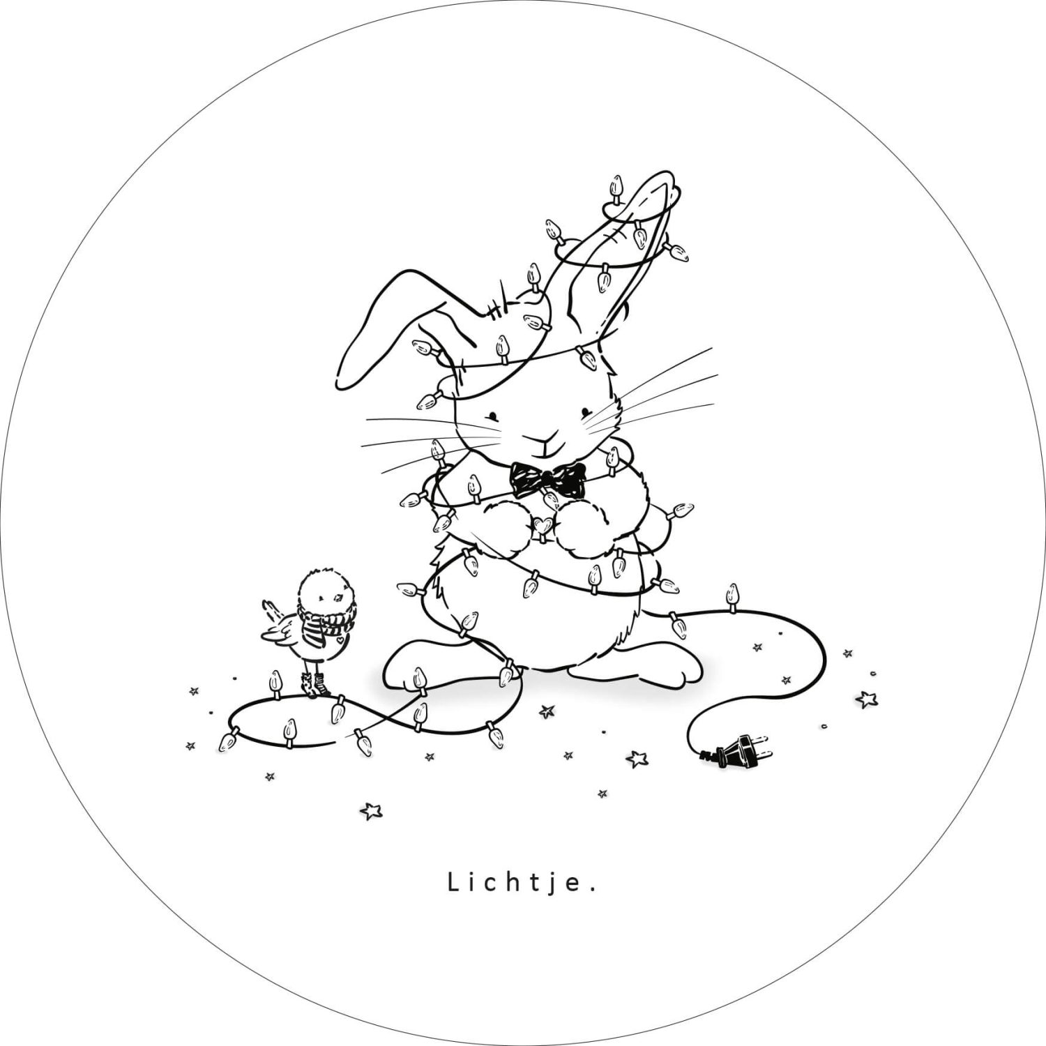 Lichtje - enkele kaart incl. envelop