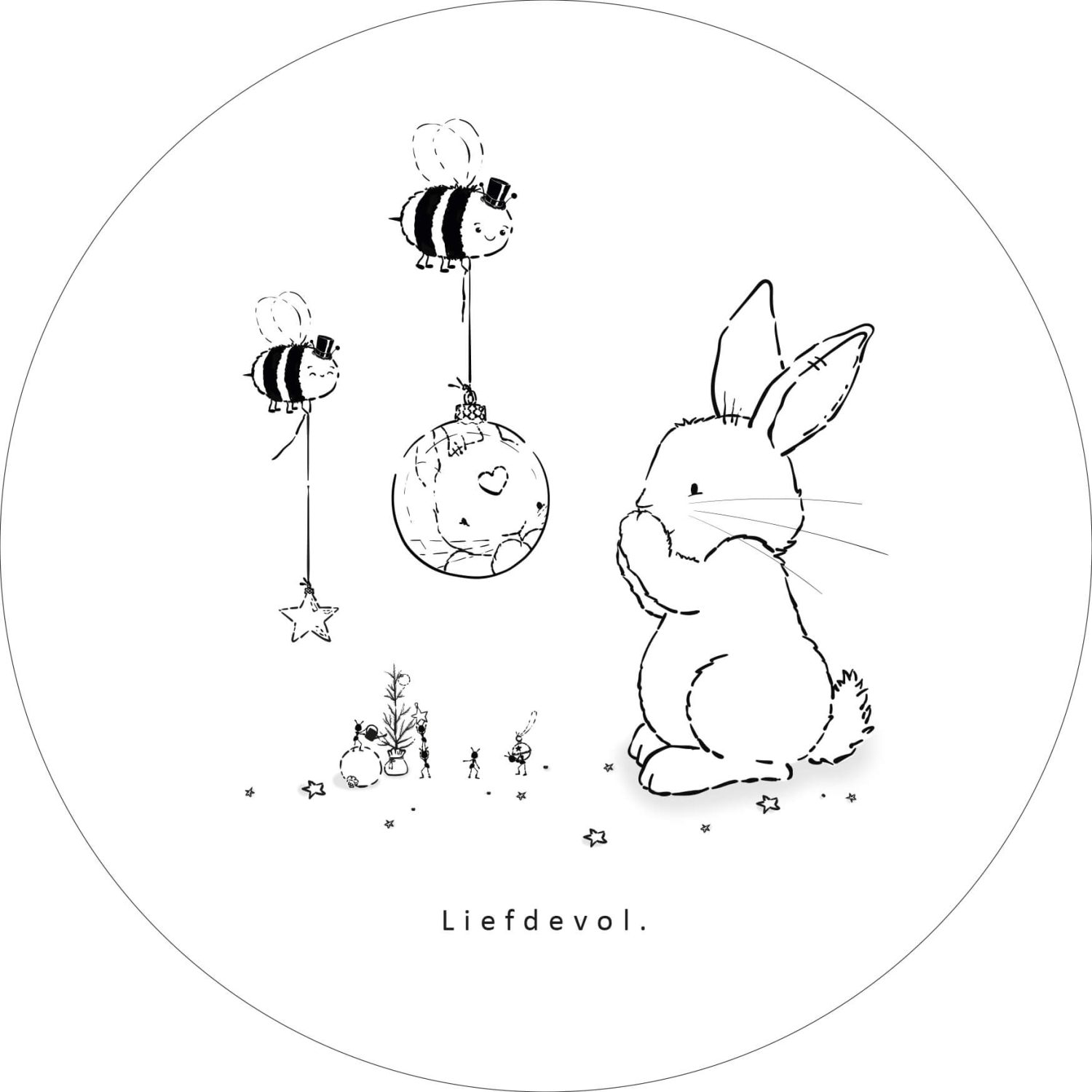 Liefdevol - enkele kaart incl. envelop