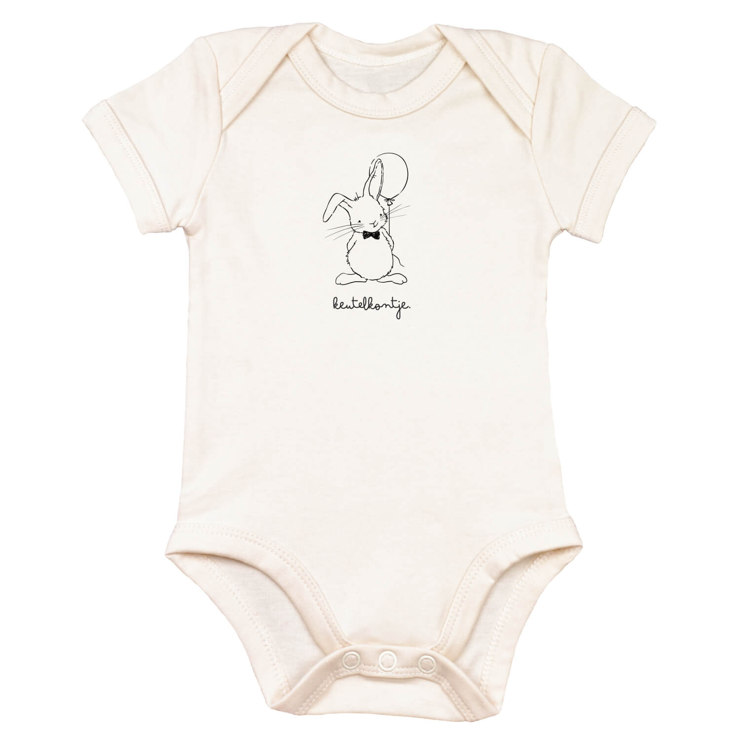 Romper korte mouw 'Keutelkontje' - black pure