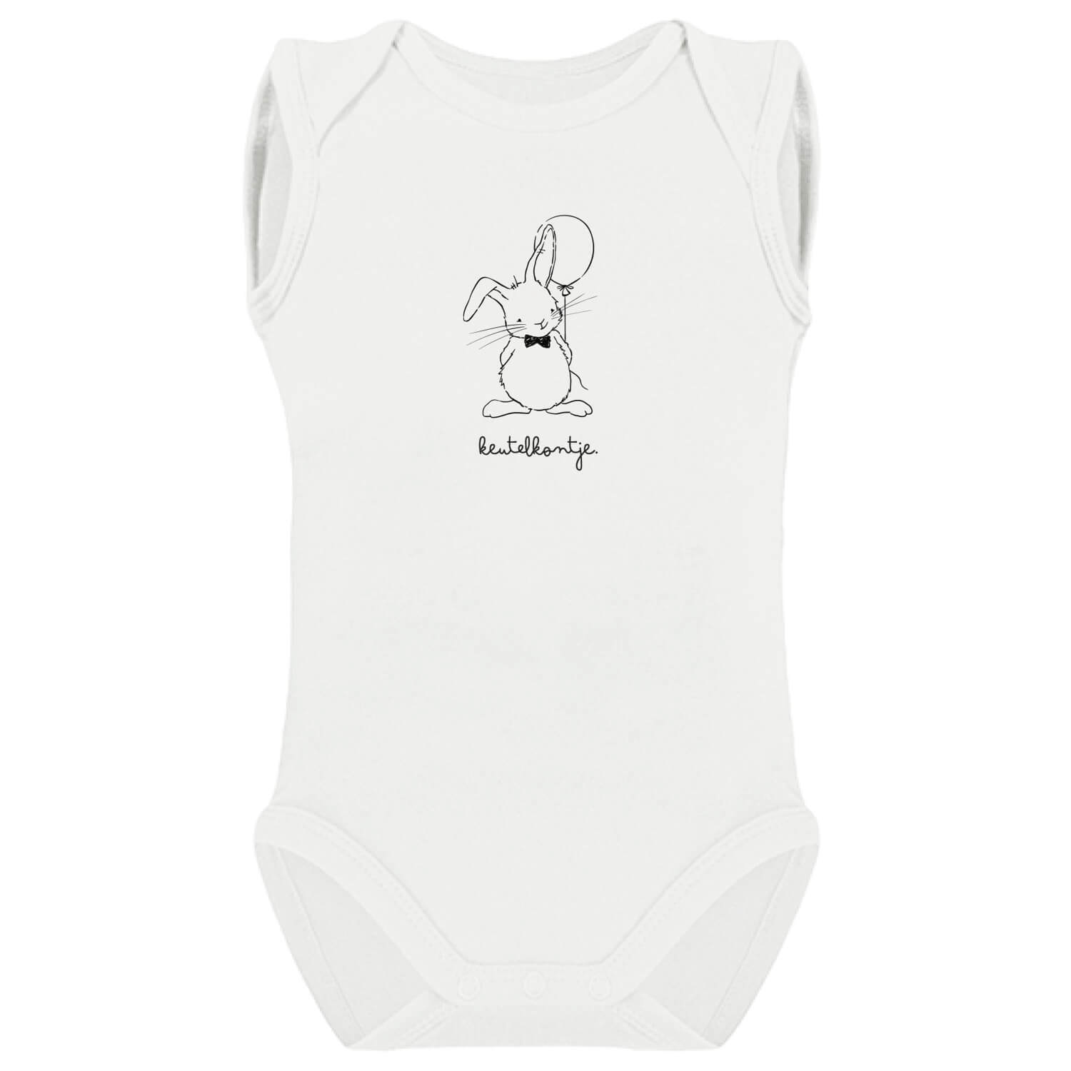 Romper mouwloos 'Keutelkontje' - black pure