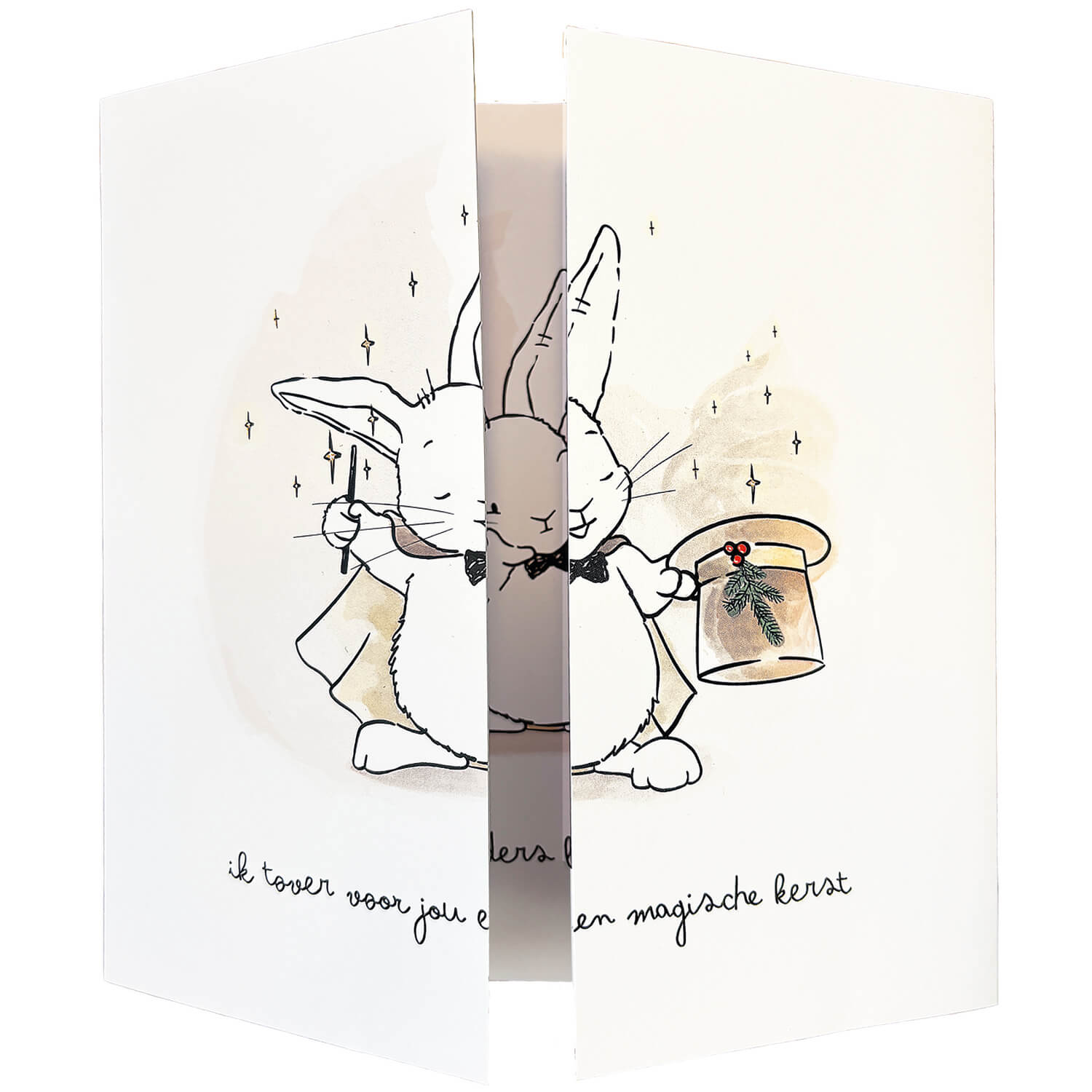 Magische kerst - luikvouwkaart incl. envelop
